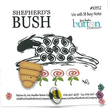 Busy Notes - Cross Stitch Pattern and Button Set by Shepherd's Bush