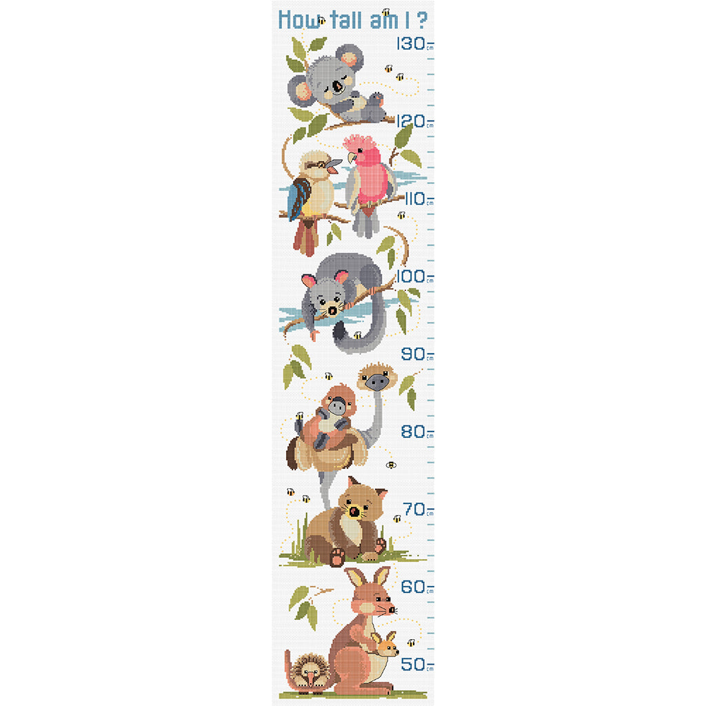 Little Aussie Grow Chart - Cross Stitch Pattern by Country Threads