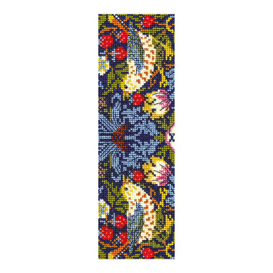DMC Cross Stitch Bookmark Kit - Strawberry Thief