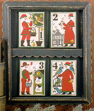 Santa's 12 Days 1 - 4 - Cross Stitch Pattern by The Prairie Schooler