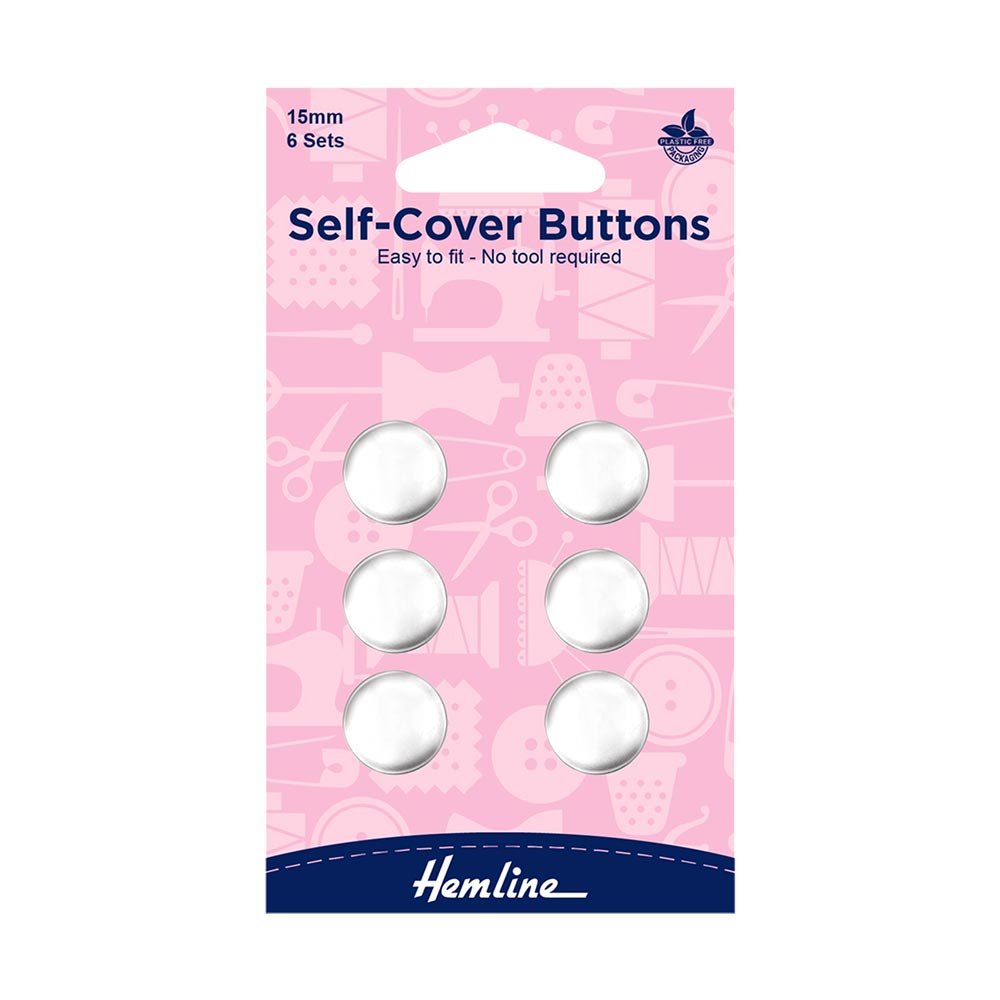 Self Cover Buttons 15mm