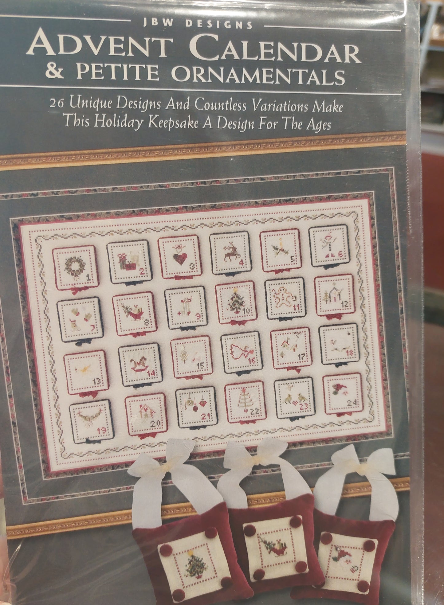 Advent Calendar & Petite Ornaments - Cross Stitch Charts by JBW Designs