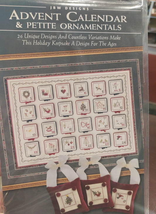 Advent Calendar & Petite Ornaments - Cross Stitch Charts by JBW Designs