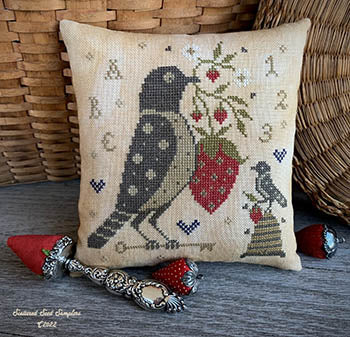 Summer Sweets Pinkeep - Cross Stitch Pattern by Scattered Seed Samplers