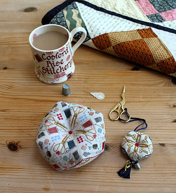 Love to Stitch Biscornu & Scissor Fob - Cross Stitch Chart by Cosford Rise