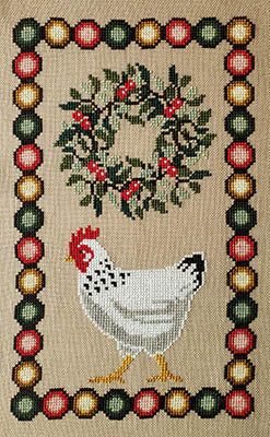 Christmas Chicken - Cross Stitch Chart by The Artsy Housewife