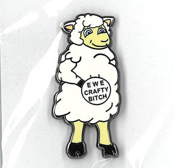 Ewe Crafty Bitch Needleminder by Rebel Stitcher