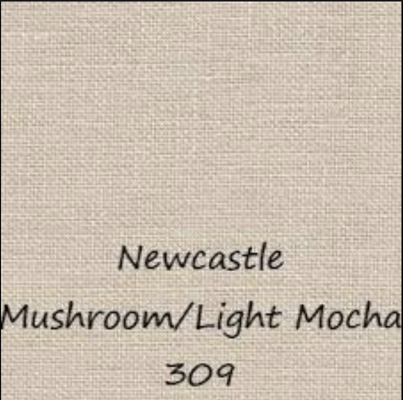 40 count Newcastle Linen - Mushroom/Light Mocha
