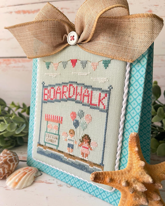 Beach Boardwalk #4 Boardwalk Sign- Cross Stitch Pattern by Country Cottage Needleworks
