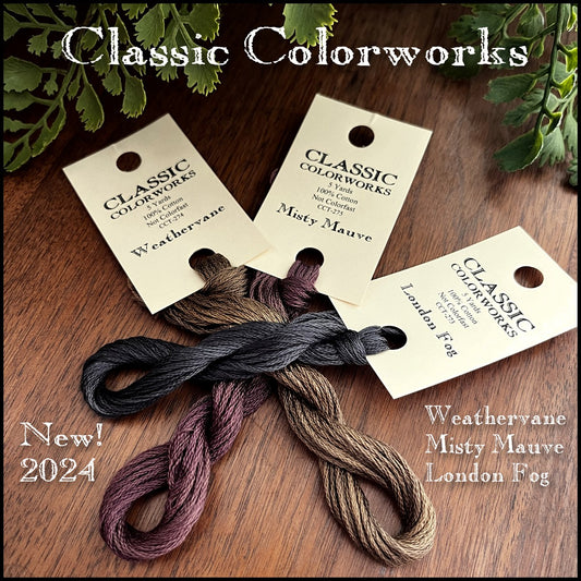 Classic Colorworks 2024 Colours with a Free Cross Stitch Chart