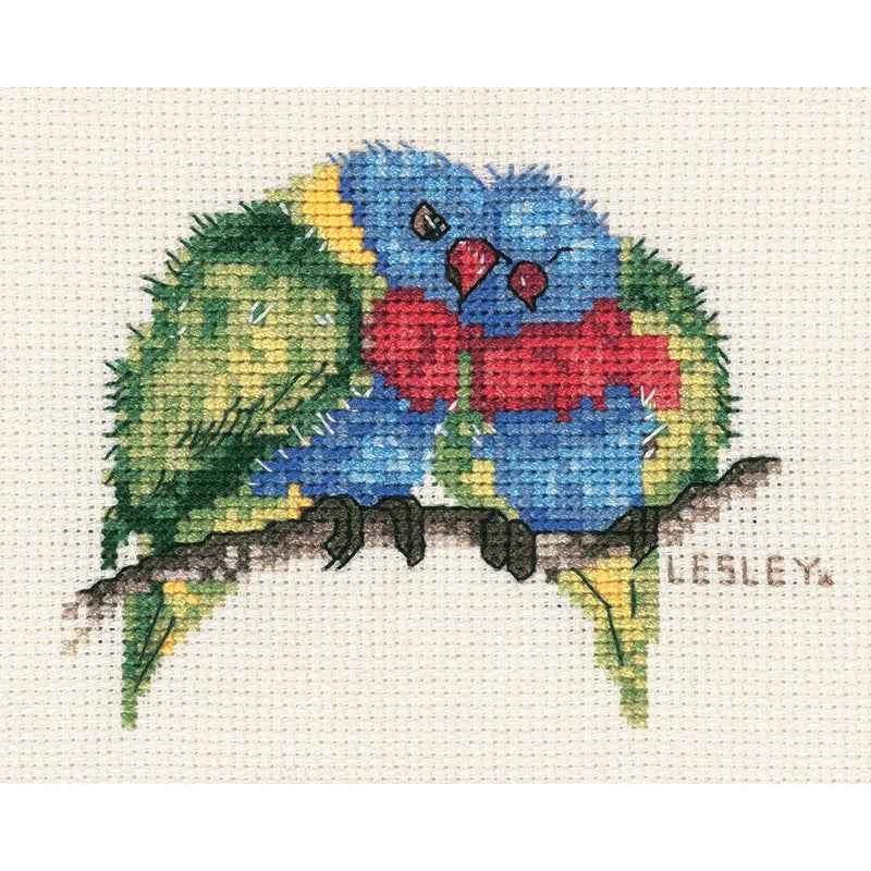 Rainbow Lorikeet DMC Counted Cross Stitch