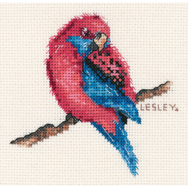 Crimson Rosella DMC Counted Cross Stitch