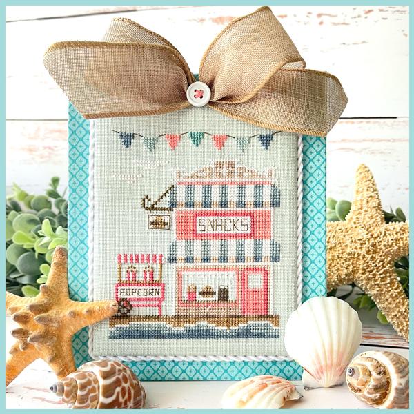 Beach Boardwalk #7 Snack Shop - Cross Stitch Pattern by Country Cottage Needleworks