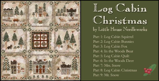 Log Cabin - Cross Stitch Patterns by Little House Needleworks
