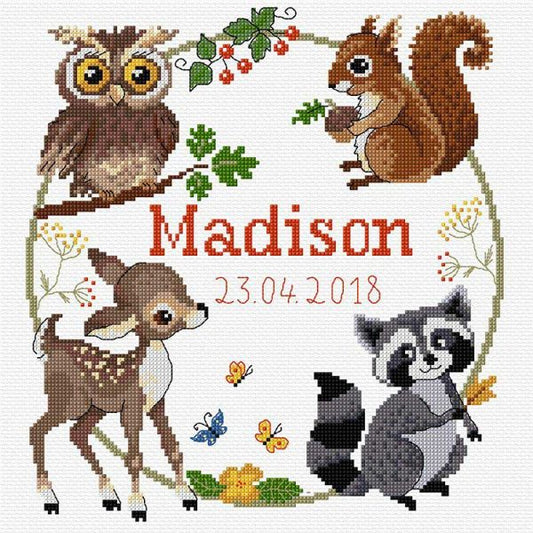 Birth Sampler Cross Stitch