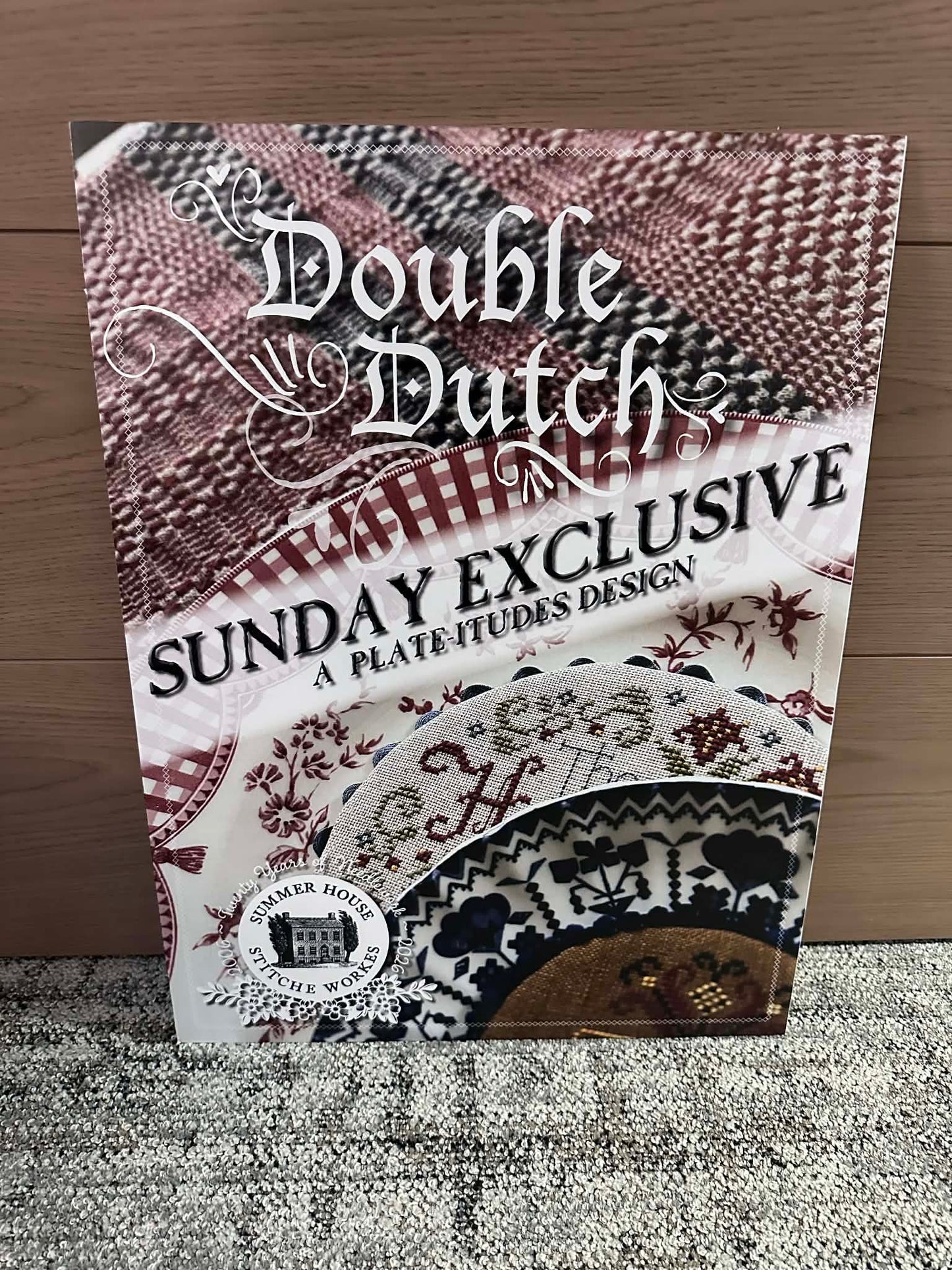 Double Dutch Plate-itude - Cross Stitch Pattern by Summerhouse Stitchworkes PREORDER