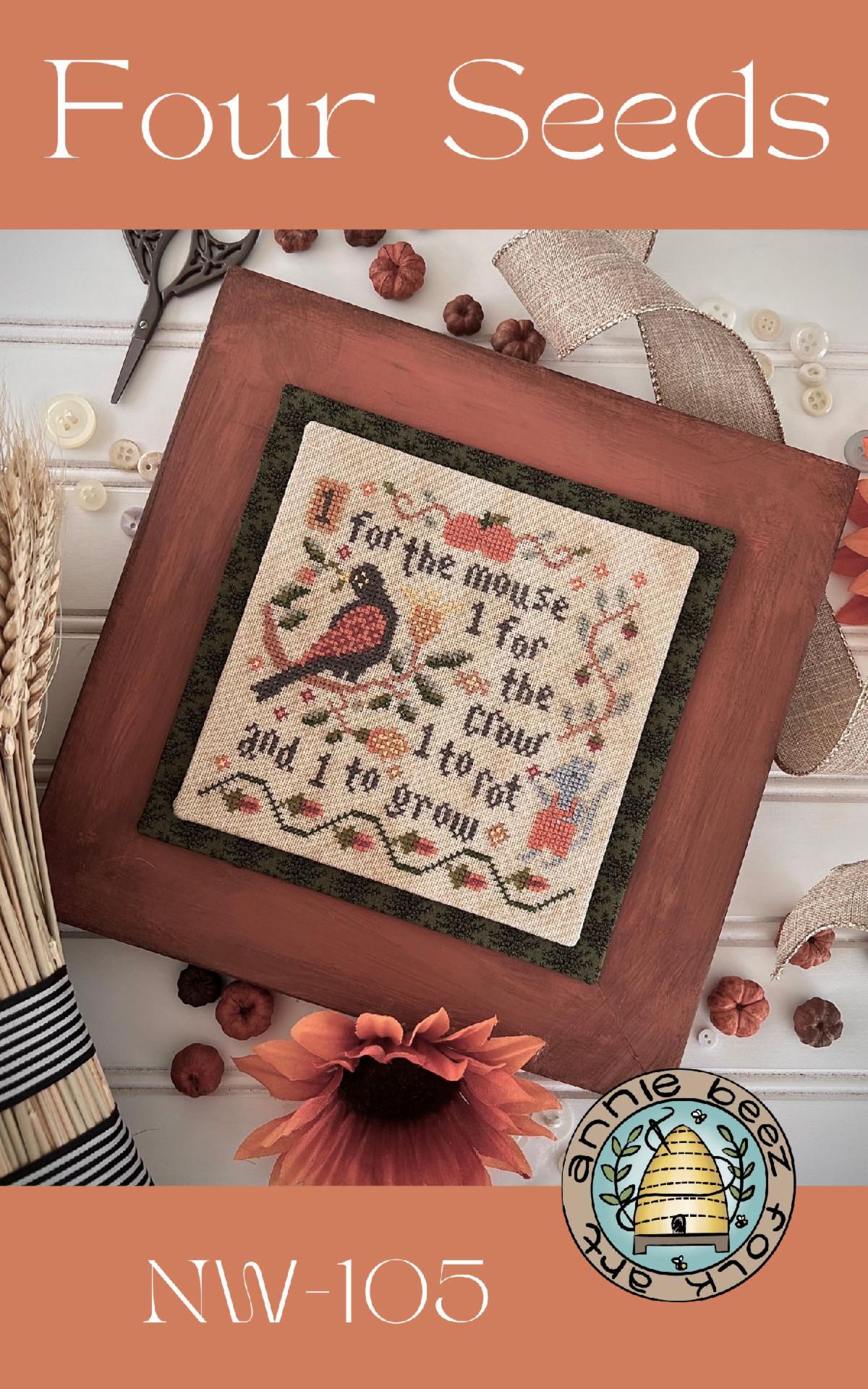 Four Seeds - Cross Stitch Pattern by Annie Beez Folk Art