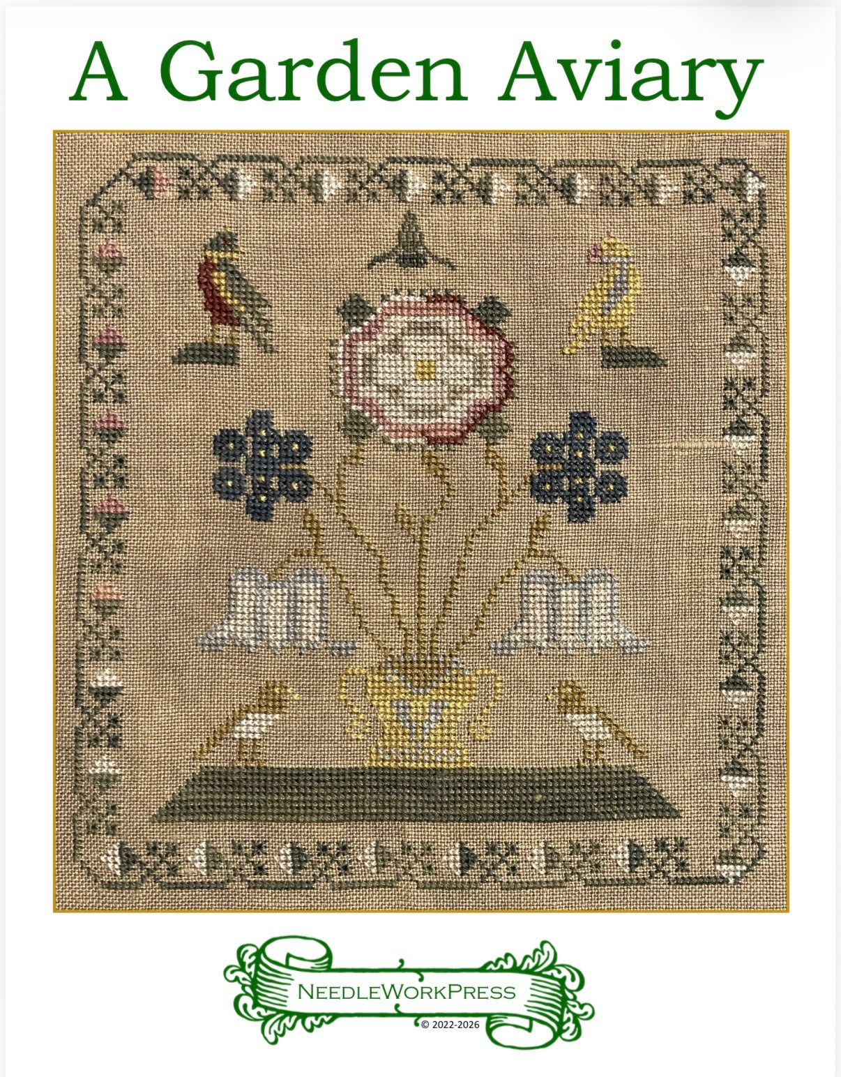 A Garden Aviary - Cross Stitch Pattern by Needlework Press PREORDER