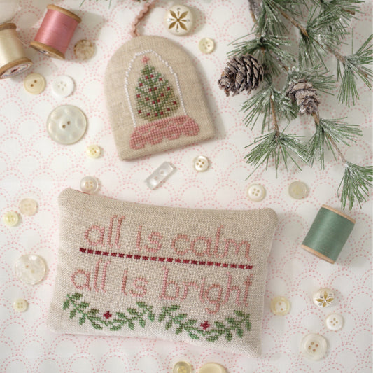 All is Calm - Cross Stitch Pattern by October House Fiber Arts