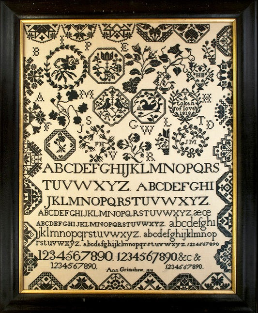 Ann Grimshaw 1818 - Reproduction Sampler Pattern by The Scarlet Letter