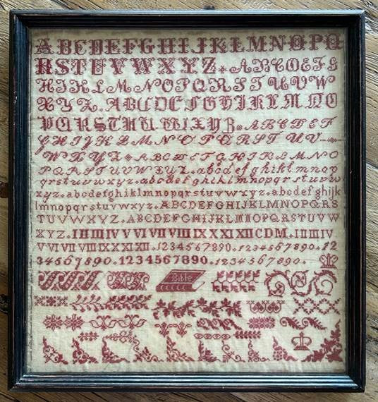 Anonymous - Bristol Sampler - Reproduction Sampler Pattern by Haystack Stitching PREORDER