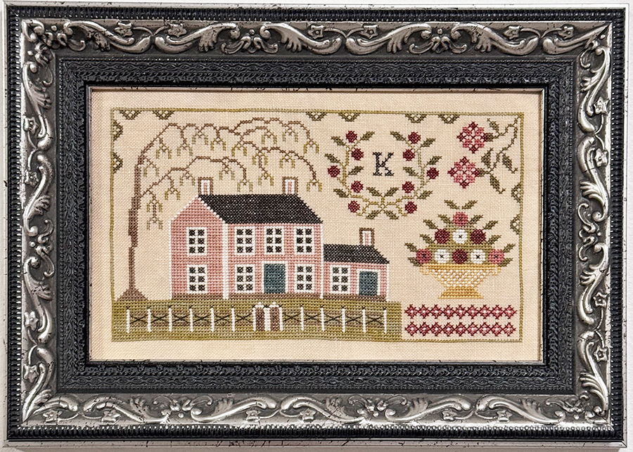Audie’s Pink House - Cross Stitch Pattern by Fox & Rabbit Designs