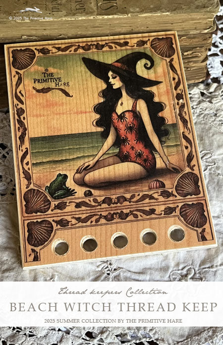 Beach Witch thread keep - by The Primitive Hare