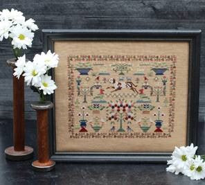 Beasts, Birds and a Berry Tree - Reproduction Sampler Chart by My Sister's Samplers