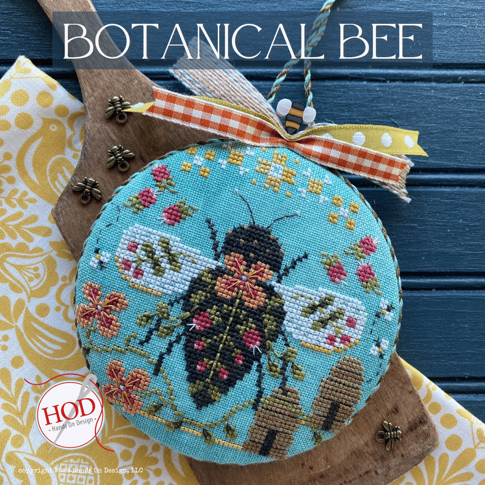 Botanical Bee - Cross Stitch Chart by Hands On Design