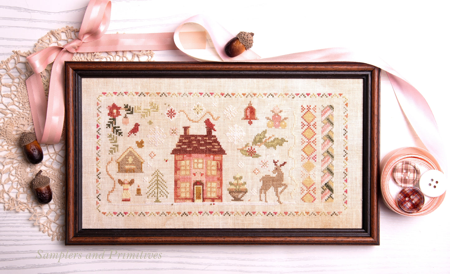 Be Merry - Cross Stitch Pattern by Samplers and Primitives PREORDER