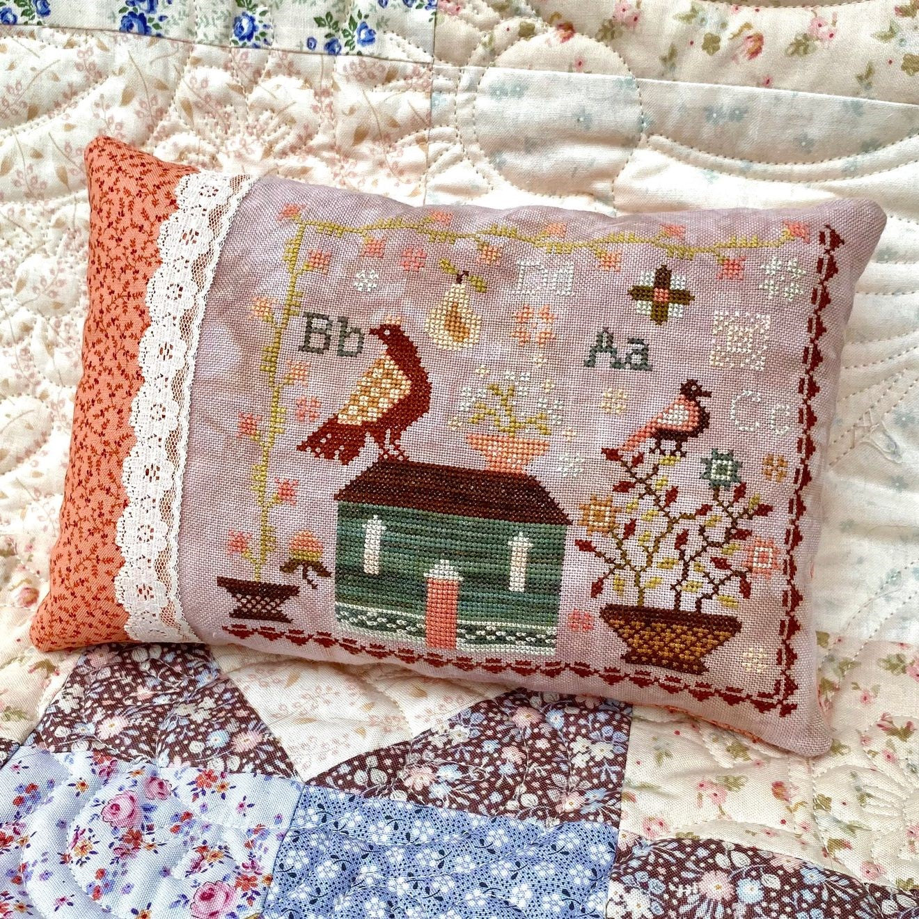Birds and Blossoms Sampler - Cross Stitch Pattern by Blueberry Ridge