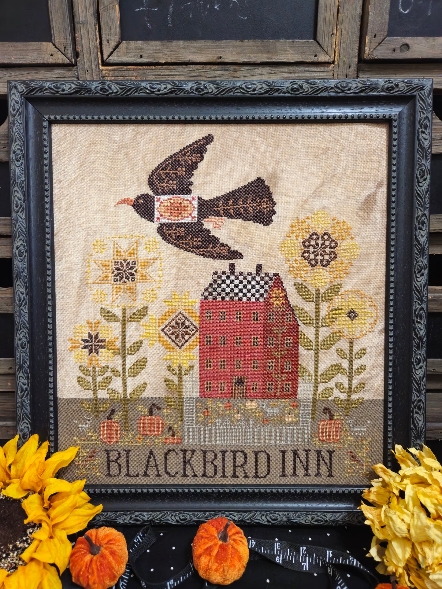 Blackbird Inn - Cross Stitch Pattern by Quaint Rose Needlearts