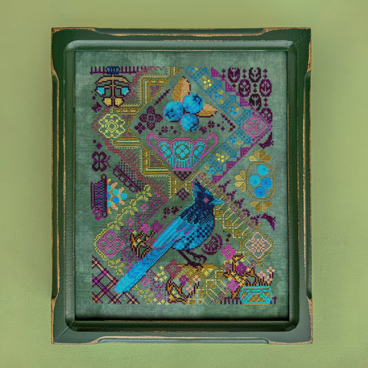 Blueberry Jay - Cross Stitch pattern by JedxStitch