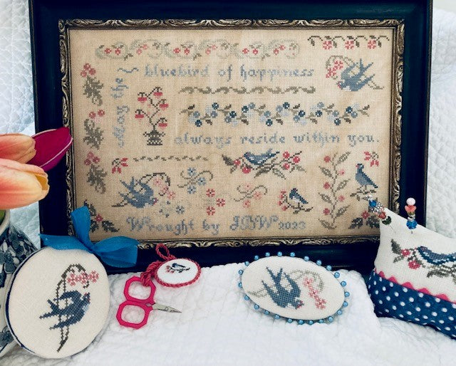 Bluebirds of Happiness - Cross Stitch Pattern by JBW Designs