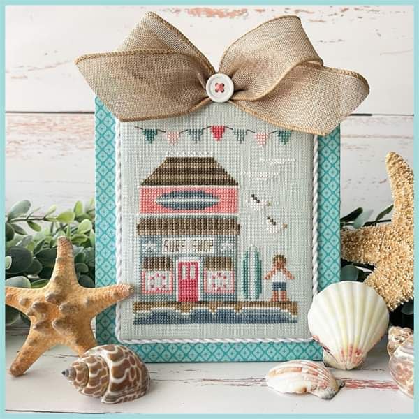 Beach Boardwalk #2 Surf Shop- Cross Stitch Pattern by Country Cottage Needleworks