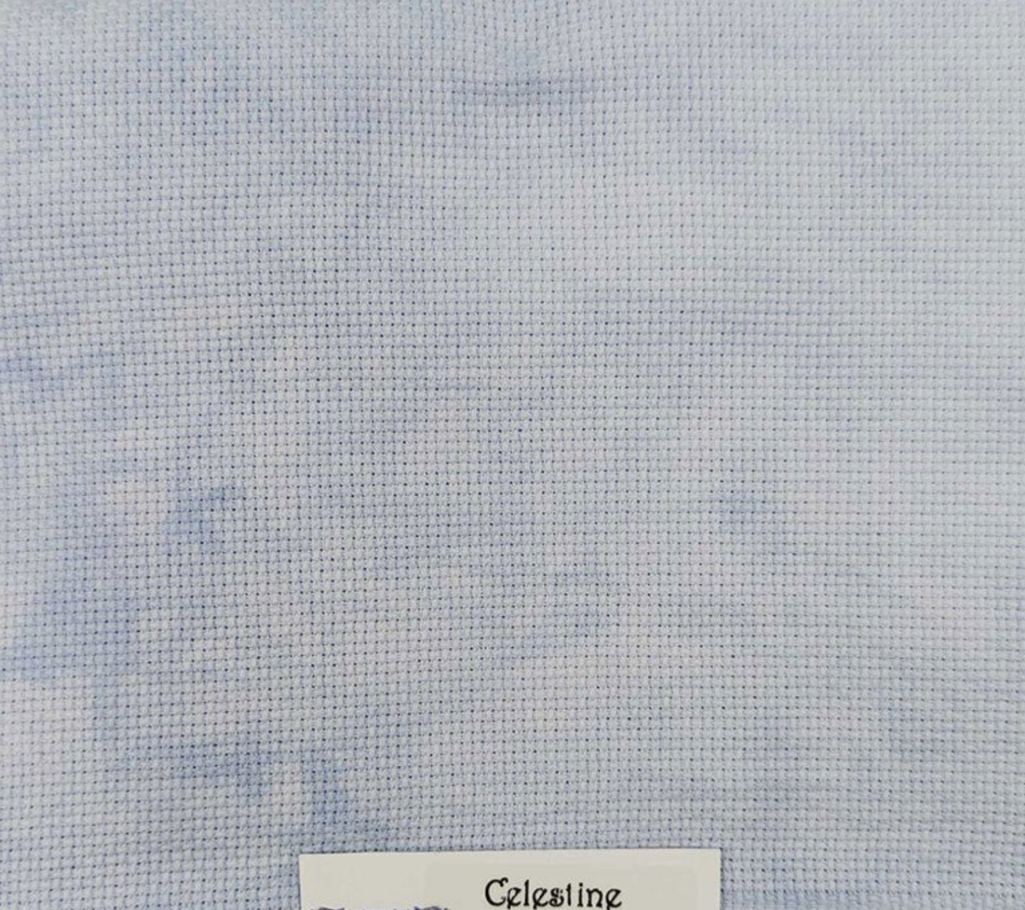 18 count Hand Dyed Aida - Celestine by Fibre on a Whim PREORDER