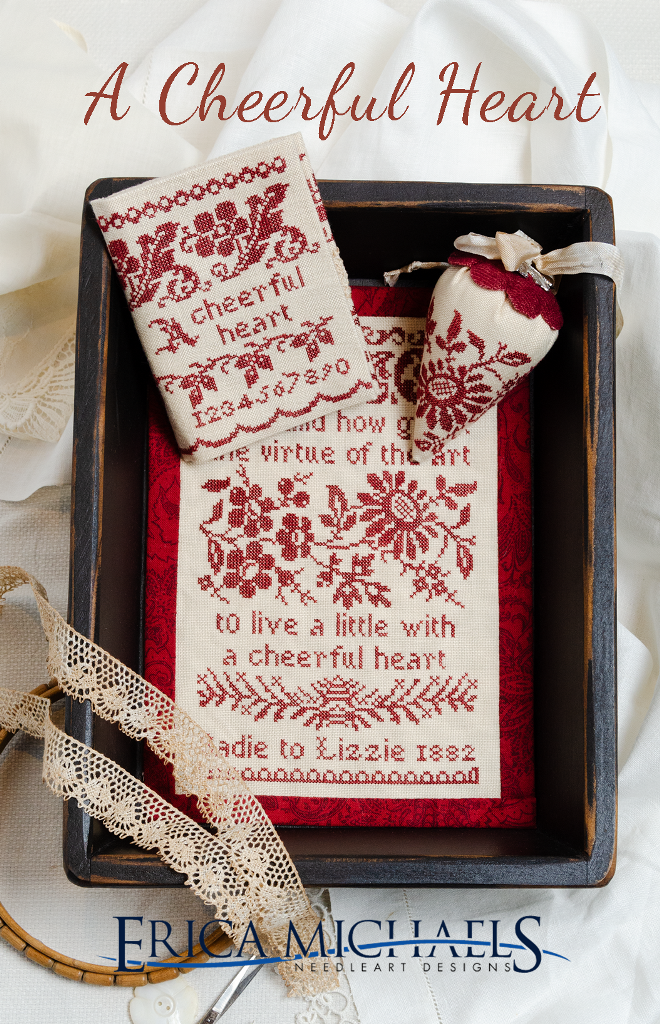 A Cheerful Heart - Cross Stitch Chart by Erica Michaels