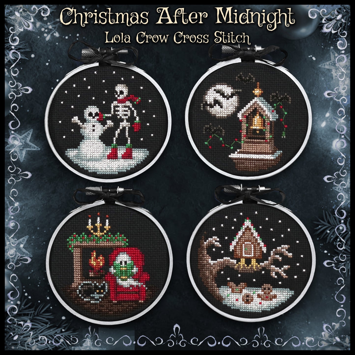 Christmas After Midnight - Cross Stitch Pattern by Lola Crow PREORDER