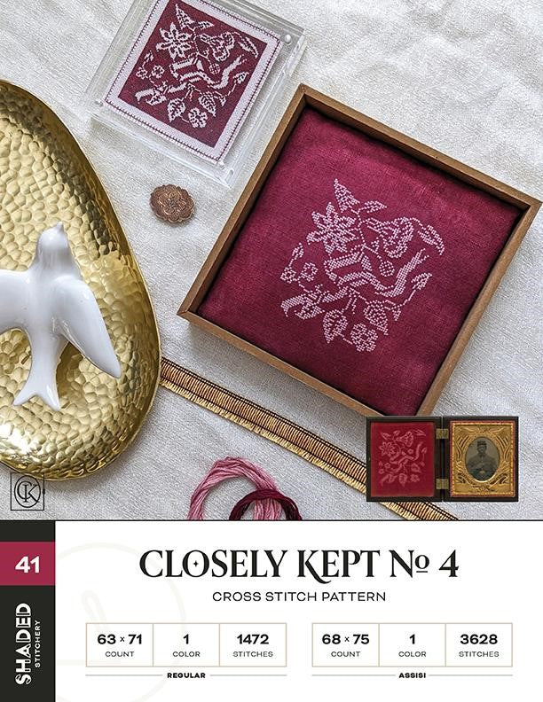 Closely Kept No. 4 - Cross Stitch Pattern by Shaded Stitchery