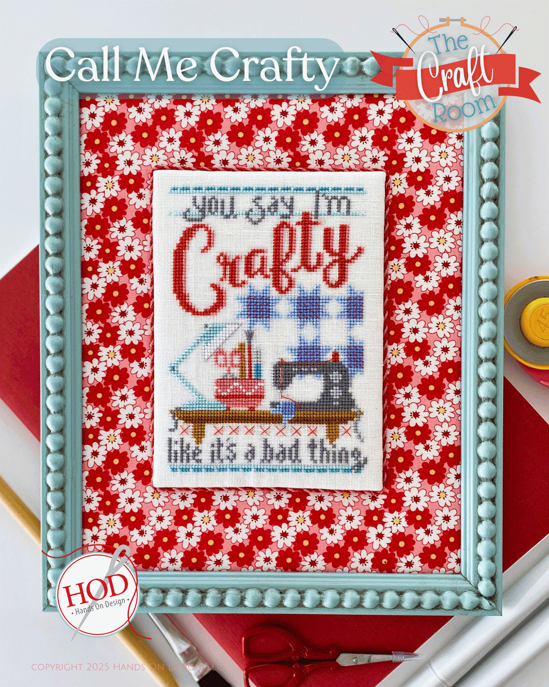 Call Me Crafty - Cross Stitch Pattern by Hands On Design PREORDER