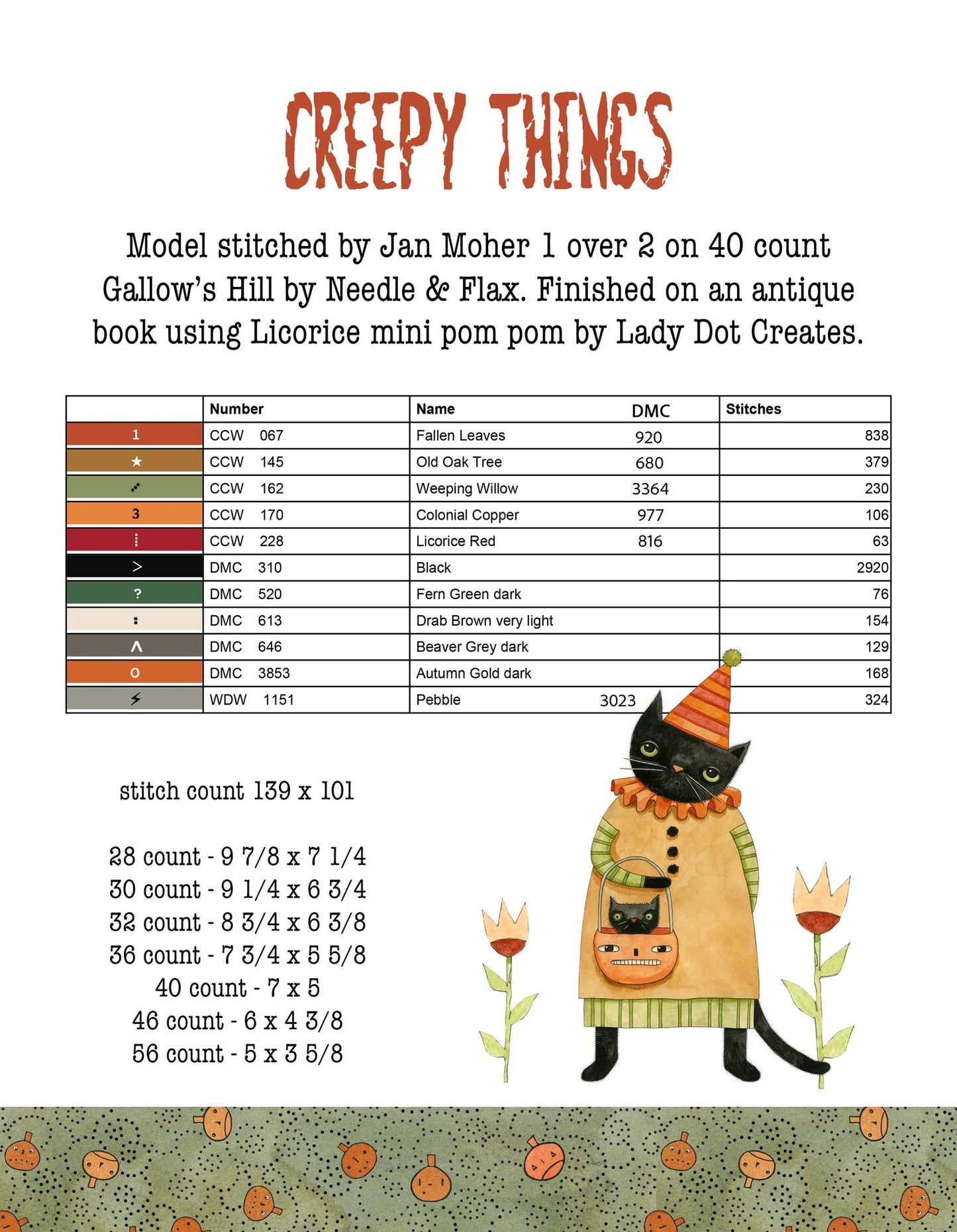 Hello Midnight Book - Cross Stitch Pattern by Teresa Kogut