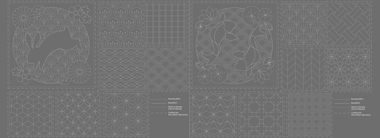 Sashiko Panel