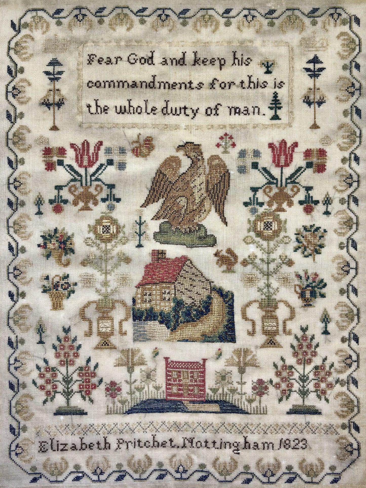 Elizabeth Pritchet 1823 - Cross Stitch Pattern by Needlemade Designs PREORDER