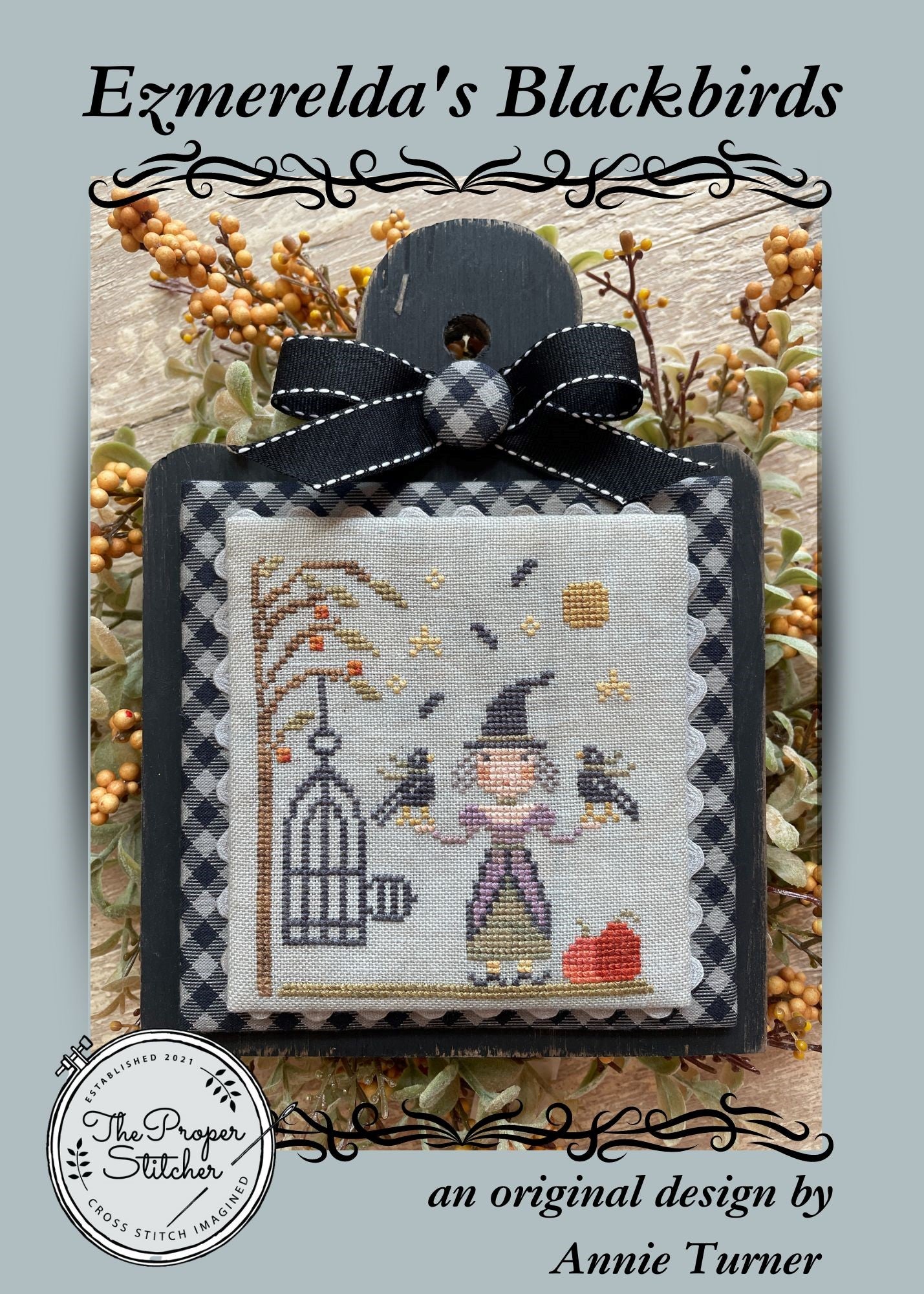 Ezmerelda’s Blackbirds - Cross Stitch Pattern by The Proper Stitcher