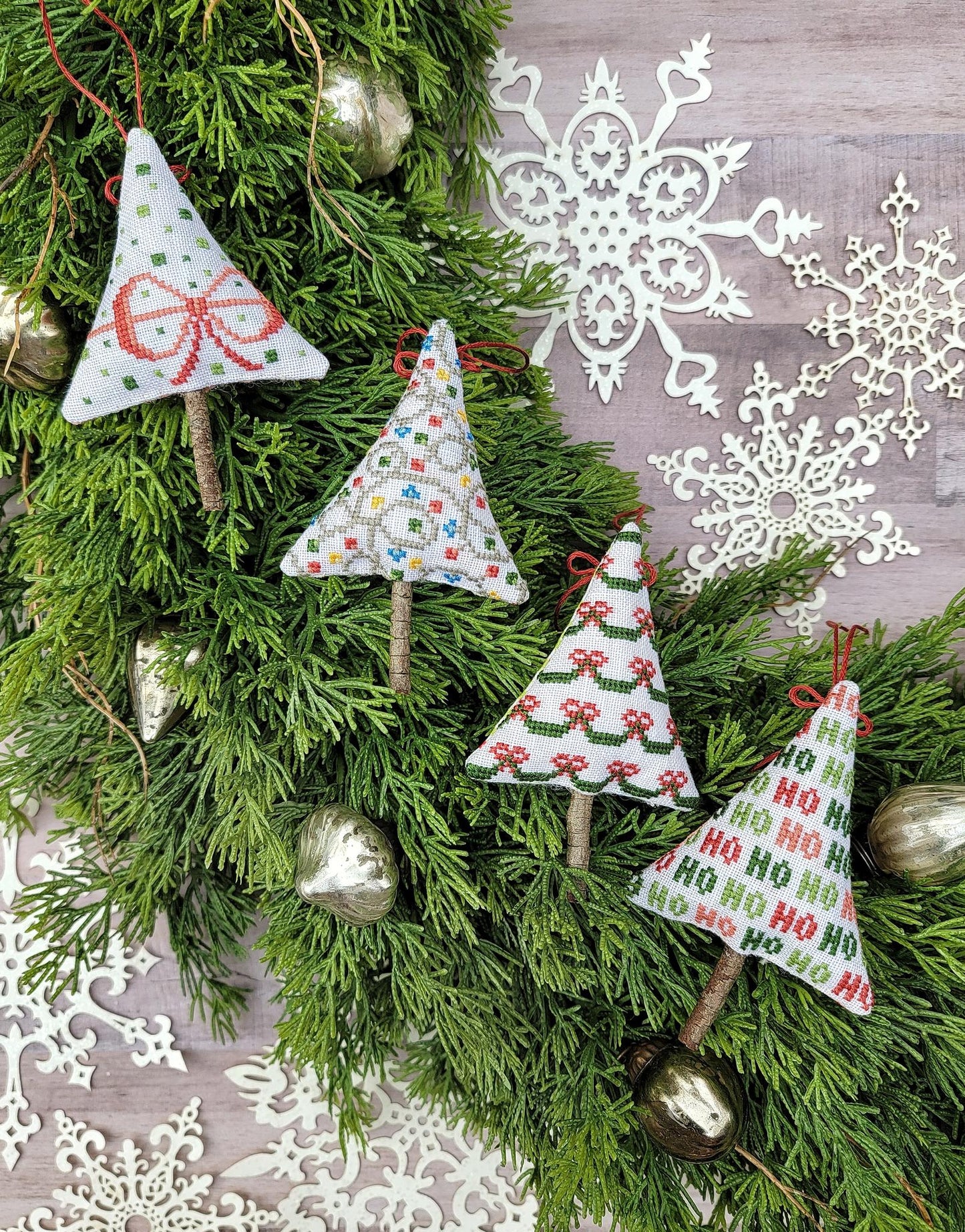 Festive Mini Trees - Cross Stitch Pattern by Hello from Liz Mathews