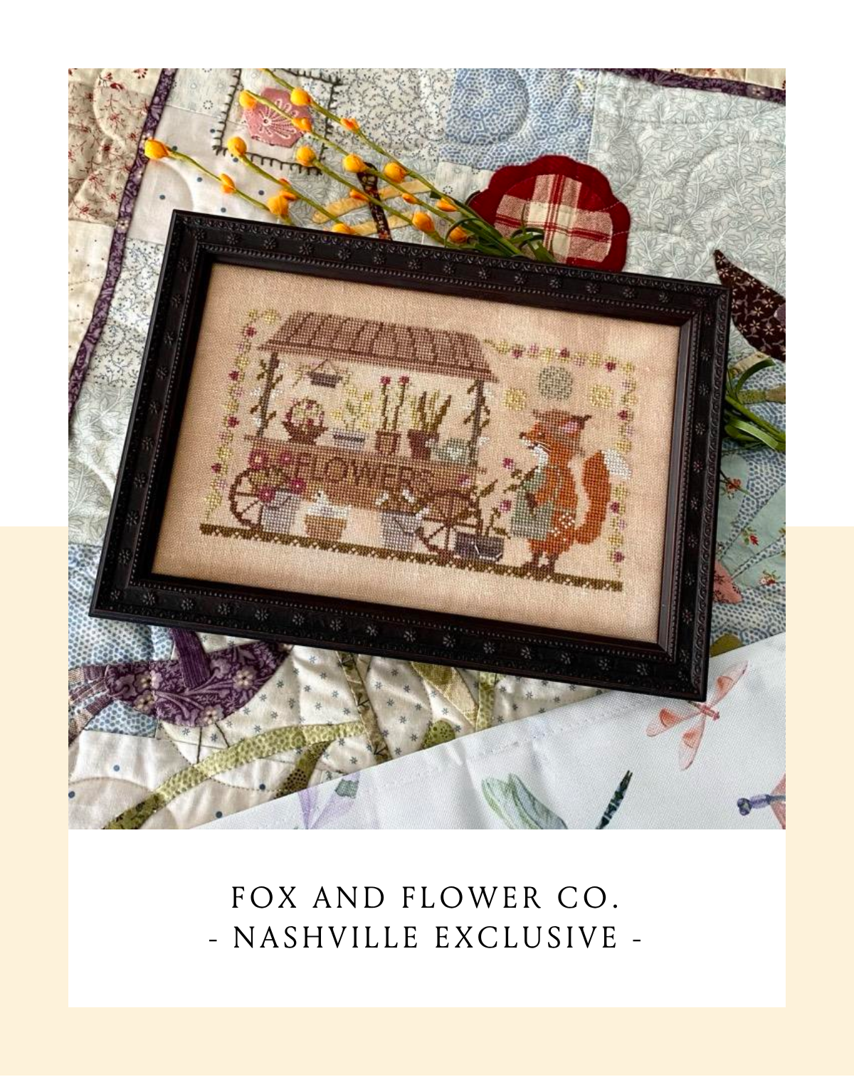 Fox and Flower Co - Cross Stitch Pattern by Blueberry Ridge PREORDER