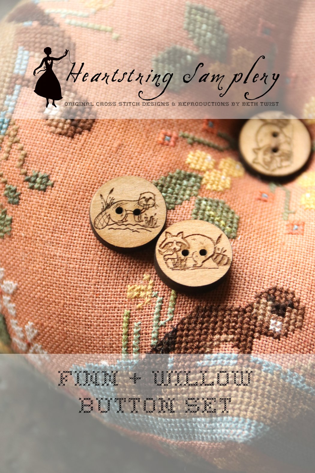 Finn + Willow Buttons by Heartstring Samplery PREORDER