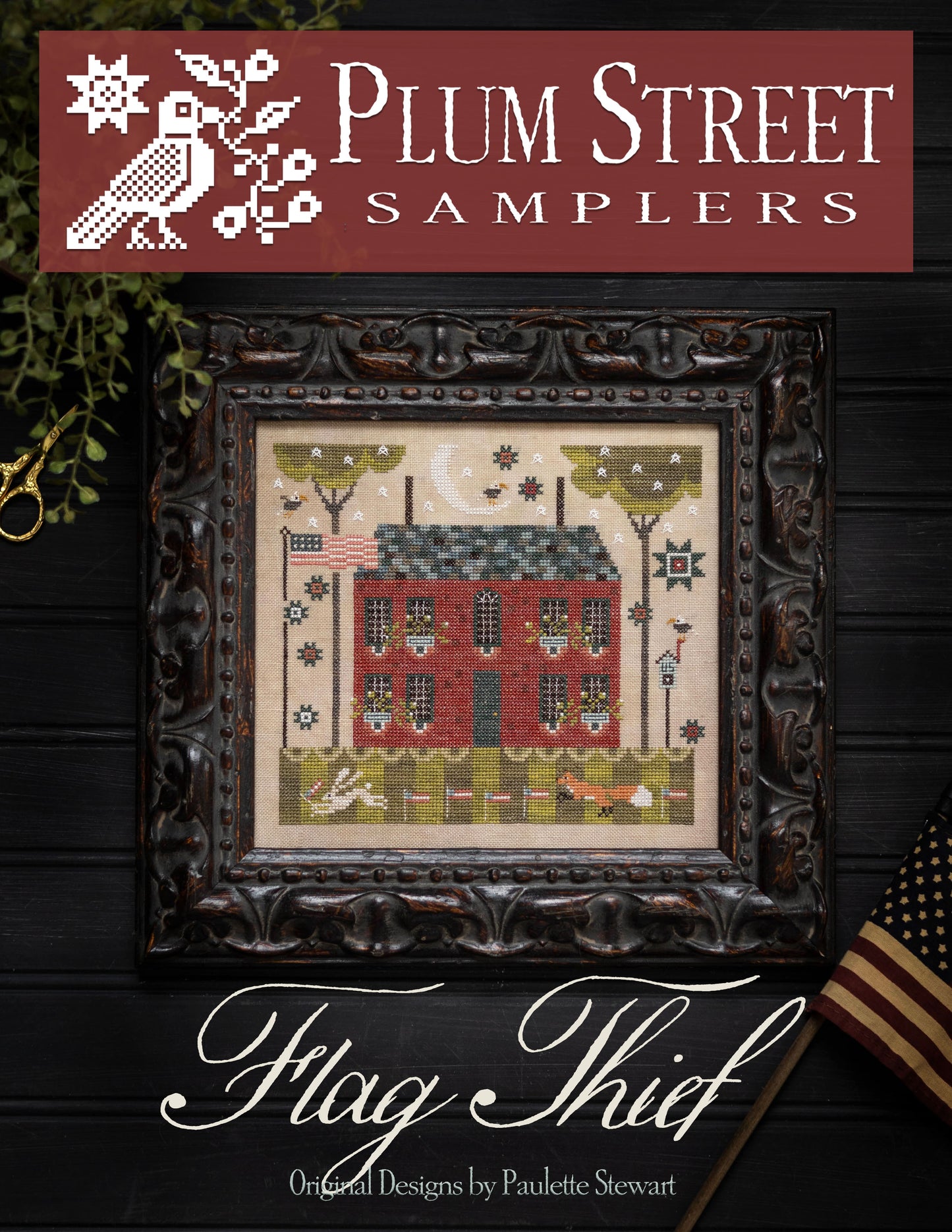 FLAG THIEF - Cross Stitch Pattern by Plum Street Samplers