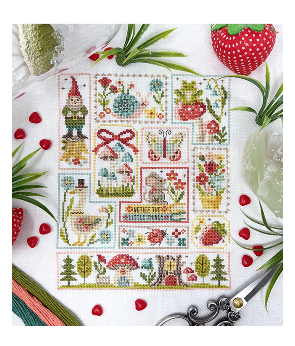 Garden Party - Cross Stitch Pattern by Tiny Modernist PREORDER