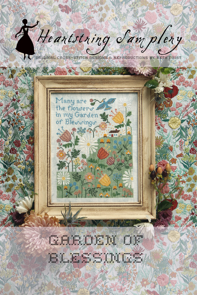 Garden of Blessings - Cross Stitch Pattern by Heartstring Samplery PREORDER